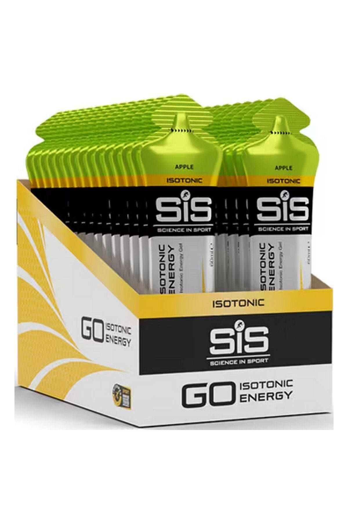 Sis Go Energy + Karbonhidrat Elma Aromalı Jel 60 ml x 30 Adet