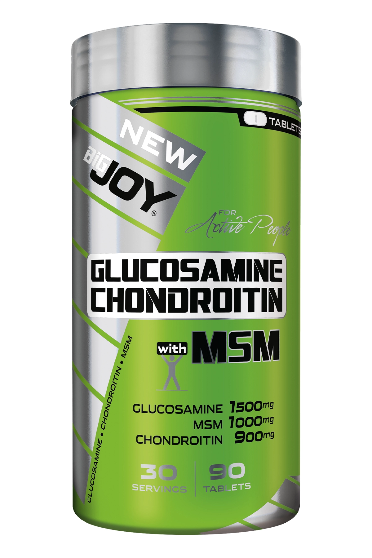 BigJoy Sports Glucosamine Chondroitine with MSM 90 Tablet 30 Servis