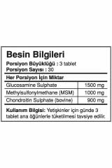 BigJoy Sports Glucosamine Chondroitine with MSM 90 Tablet 30 Servis