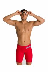 Arena Powerskin Carbon Air2 Jammer Erkek Karbon Yarış Mayosu Kırmızı 00113045 60