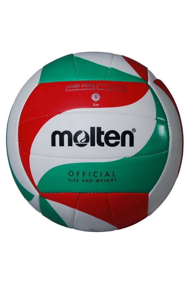 Molten V5M2500 Dikişli Official Size No 5 Voleybol Topu Yeşil/Beyaz/Kırmızı