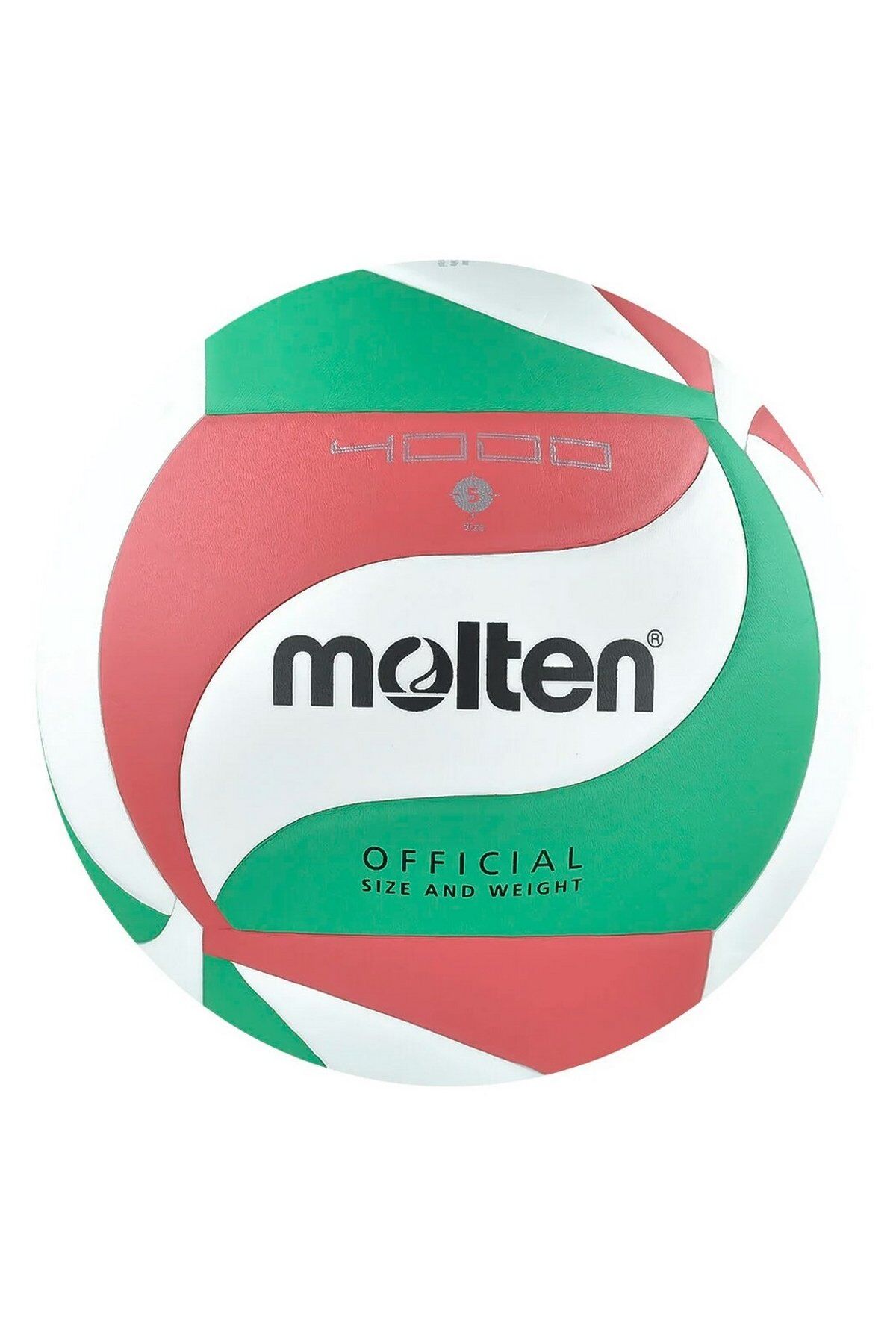 Molten V5M4000 Komposite Deri No 5 Voleybol Topu Yeşil/Beyaz/Kırmızı