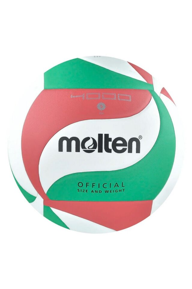 Molten V5M4000 Komposite Deri No 5 Voleybol Topu Yeşil/Beyaz/Kırmızı