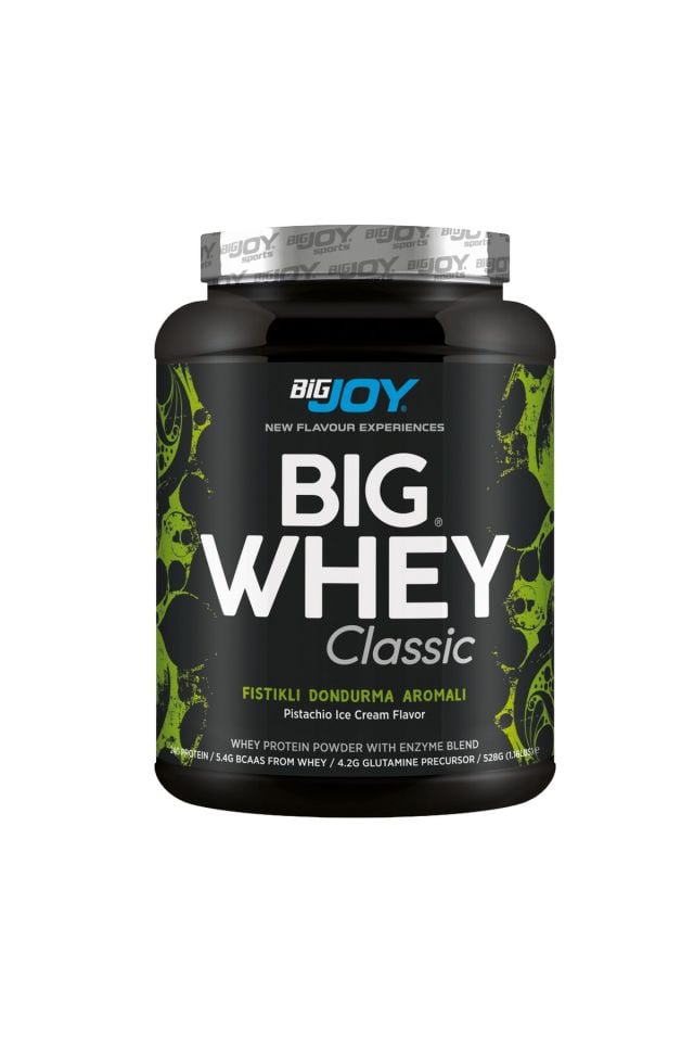 BigJoy Sports BigWhey Classic Antep Fıstıklı Dondurma Aromalı 528g 16 Servis