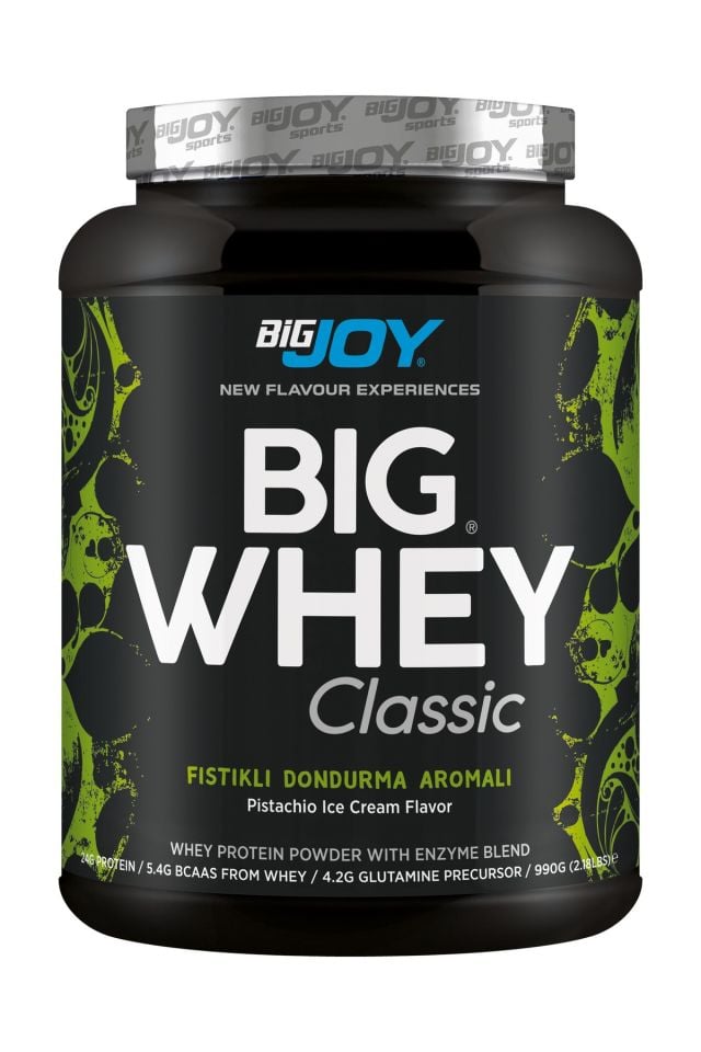 BigJoy Sports BigWhey Classic Antep Fıstıklı Dondurma Aromalı 990g 30 Servis