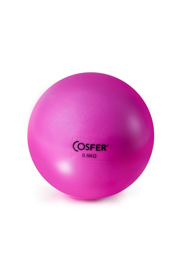 Cosfer Pilates Antrenman Ağırlık Sağlık Topu Toning 0.5 Kg Pembe