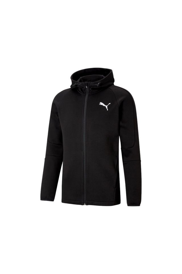 Puma Evostripe Core FZ Hoodie Puma-Black Unisex Günlük Stil Sweatshirt Siyah 58581201