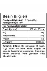 BigJoy Sports Arginine Powder Orman Meyveli 500g 50 Servis