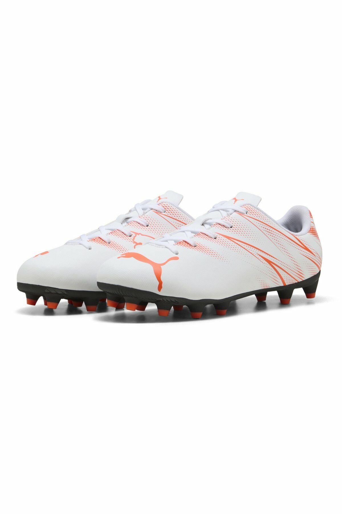 Puma Attacanto FG/AG Jr Unisex Çocuk-Genç Futbol Krampon Beyaz 10748013