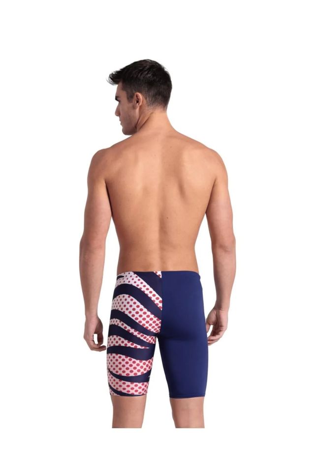 Arena Men's Multi Stripes Swim Jammer Erkek Yüzücü Mayo Laci̇vert 007236710