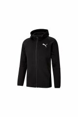 Puma Evostripe Core FZ Hoodie Puma-Black Unisex Günlük Stil Sweatshirt Siyah 58581201 2XL