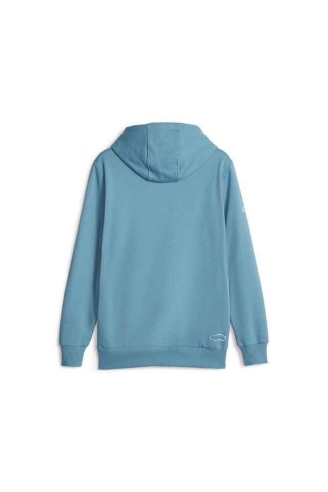 Puma PL Graphic Hoodie Bold Blue Unisex Günlük Spor Sweatshirt Mavi 62102502