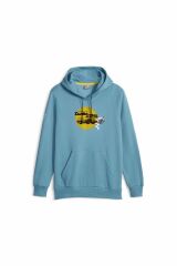 Puma PL Graphic Hoodie Bold Blue Unisex Günlük Spor Sweatshirt Mavi 62102502 L