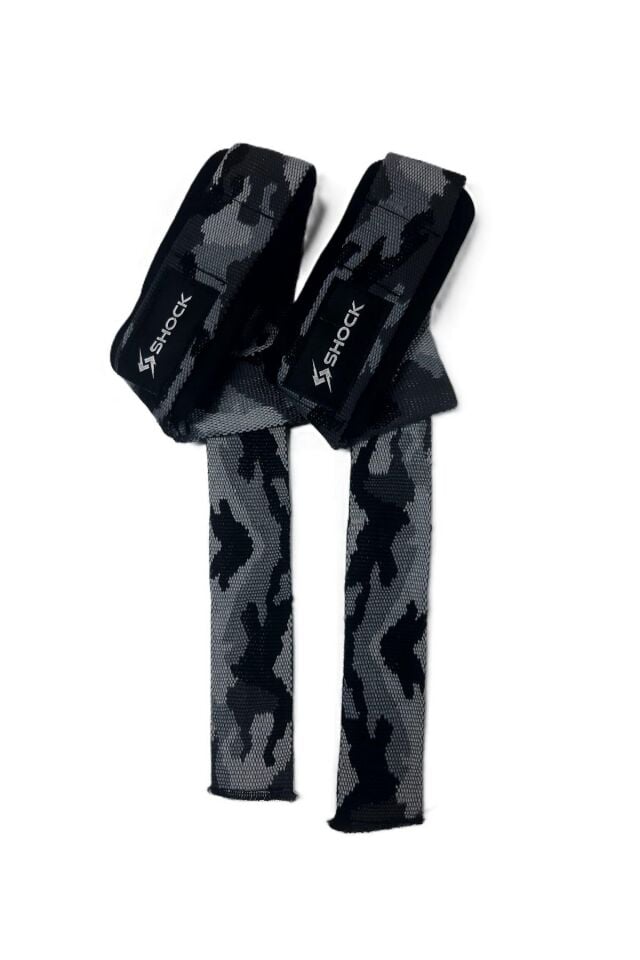 Shock Padded Lifting Stap Gri Kamuflaj