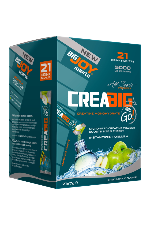 BigJoy Sports CreaBIG Go! Yeşil Elma 7g x 21 Servis