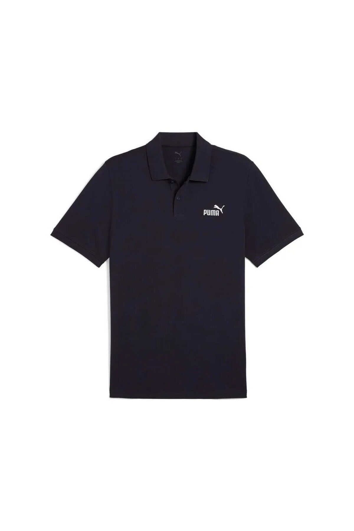 Puma ESS No. 1 Logo Pique Polo Erkek Polo Yaka Tişört Lacivert 68255216