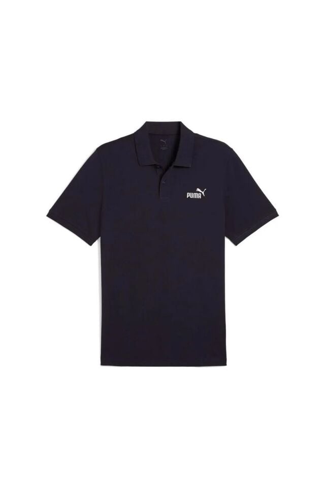 Puma ESS No. 1 Logo Pique Polo Erkek Polo Yaka Tişört Lacivert 68255216
