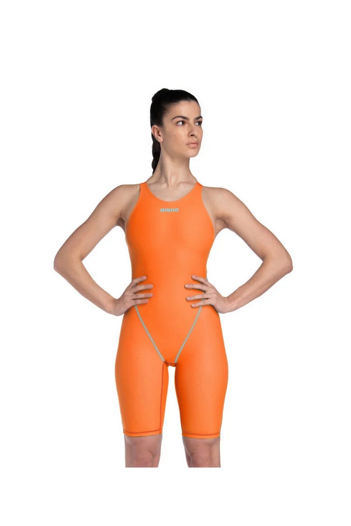 Arena W Powerskin St Next Le Ob Women's Racing Swimsuit Bayan Yarış Mayosu Turuncu 006349403 32