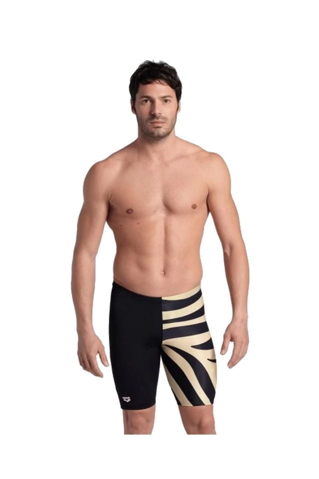 Arena Men's Multi Stripes Swim Jammer Erkek Yüzücü Mayo Si̇yah 007236510
