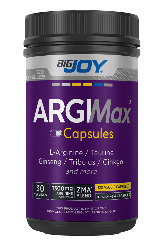 BigJoy Sports Argimax 120 Bitkisel Kapsül 30 Servis