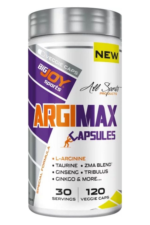 BigJoy Sports Argimax 120 Bitkisel Kapsül 30 Servis