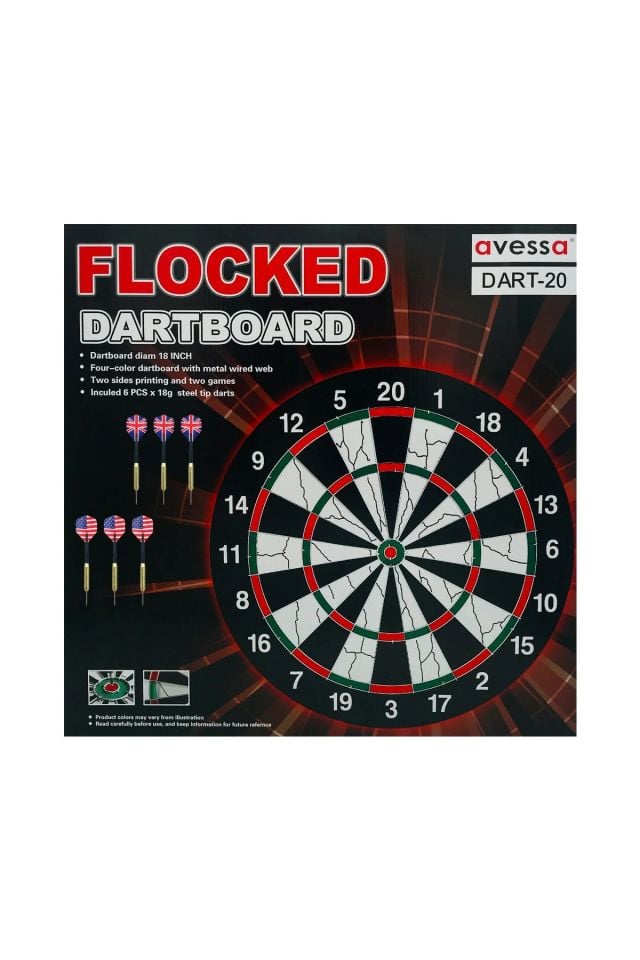 Avessa DART-20 Flocked 18'' Dart + 6x18gr Dart Oku Set