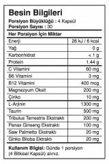 BigJoy Sports Argimax 120 Bitkisel Kapsül 30 Servis
