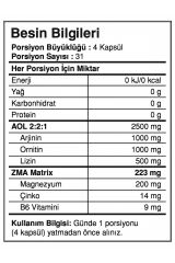 BigJoy Sports AOL + ZMA 124 Bitkisel Kapsül 31 Servis