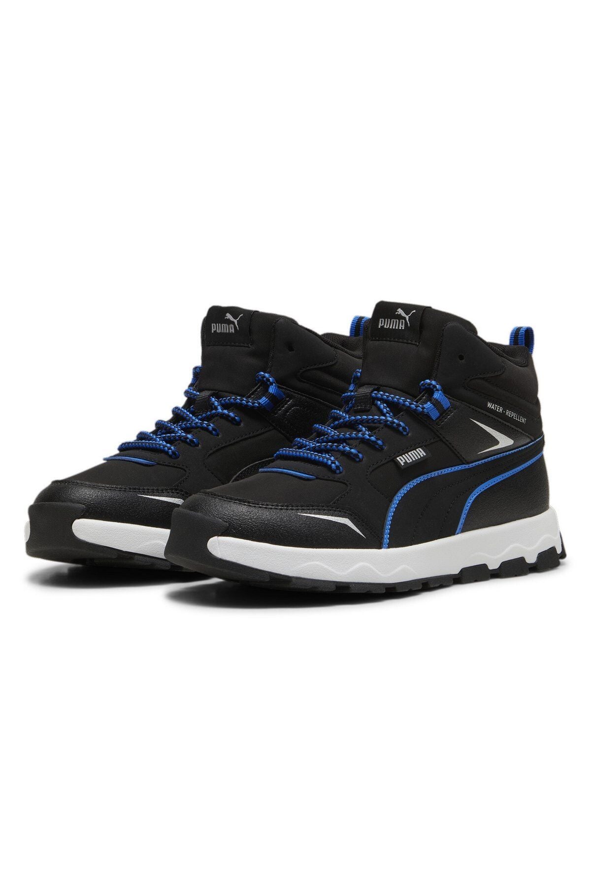 Puma Evolve Trail Jr Unisex Çocuk Günlük Spor Bot Ayakkabı Siyah/Mavi 39764401