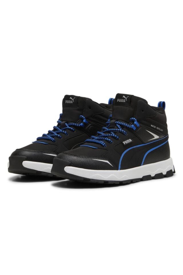 Puma Evolve Trail Jr Unisex Çocuk Günlük Spor Bot Ayakkabı Siyah/Mavi 39764401