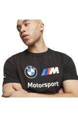 Puma Bmw Mms Essentials Motorsport Logo Tee Puma-Black Unisex Spor Tişört Siyah 62131401 2XL
