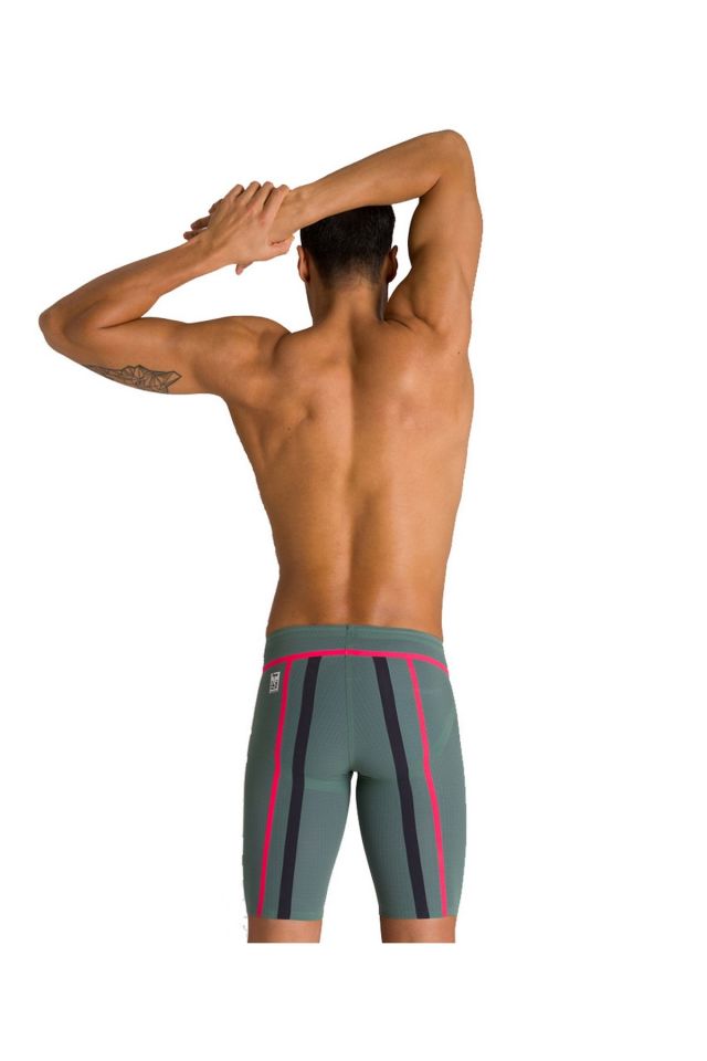 Arena Men Powerskin Carbon Core Fx Jammer Erkek Yüzücü Yarış Mayosu Yeşil 003659670 65