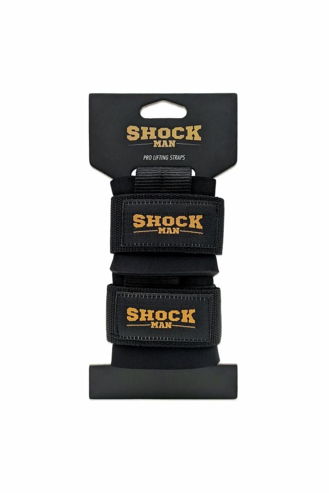 Shock Man Big Grip Pro Lifting Straps Siyah