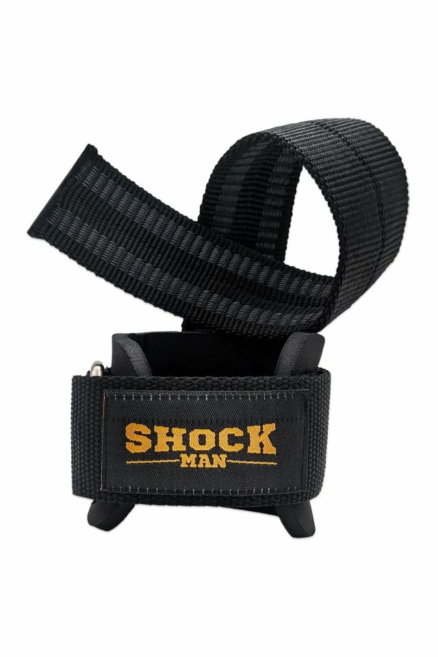 Shock Man Big Grip Pro Lifting Straps Siyah