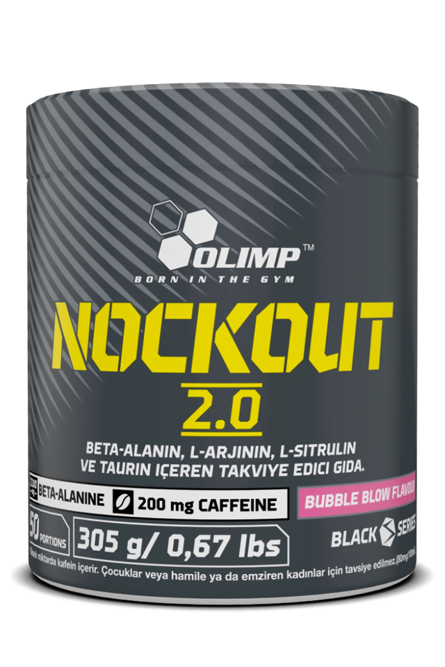 Olimp Nockout 2.0 Sakız Aromalı 305g 50 Servis