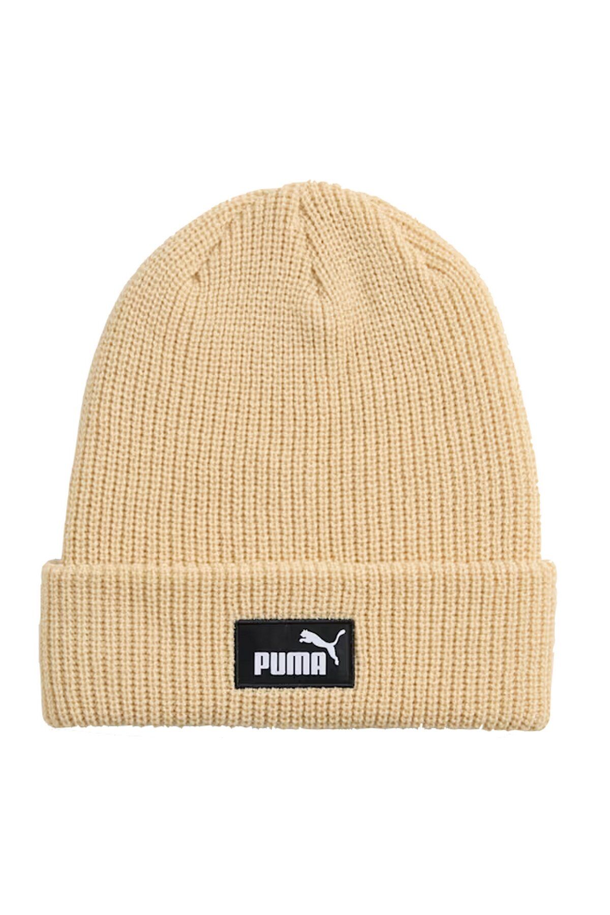 Puma ESS High Crown Beanie Unisex Spor Bere Bej 02641005
