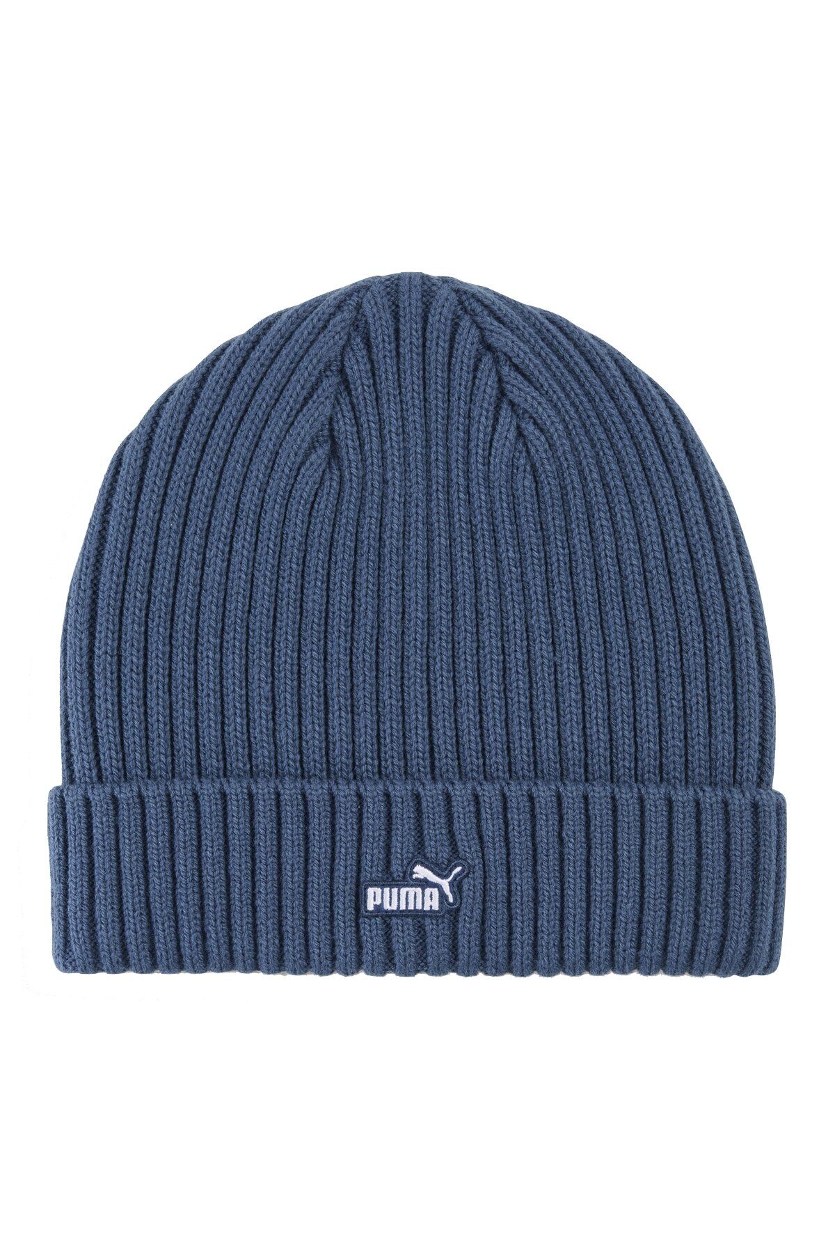 Puma ESS PATCH Mid Crown Beanie Unisex Bere İndigo Mavi 02641702