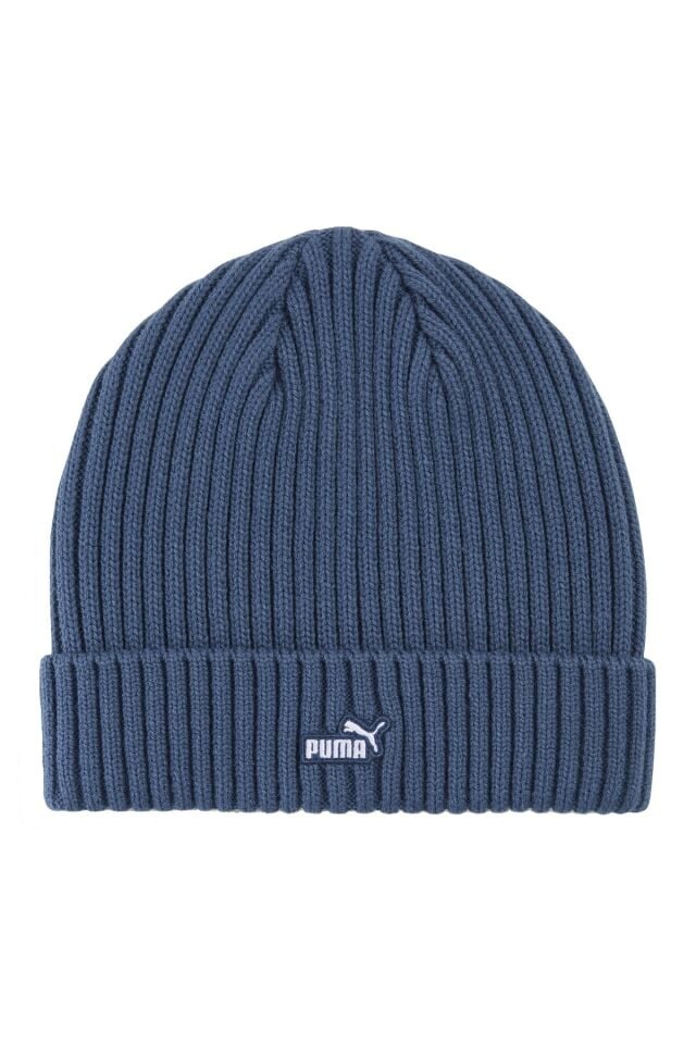 Puma ESS PATCH Mid Crown Beanie Unisex Bere İndigo Mavi 02641702