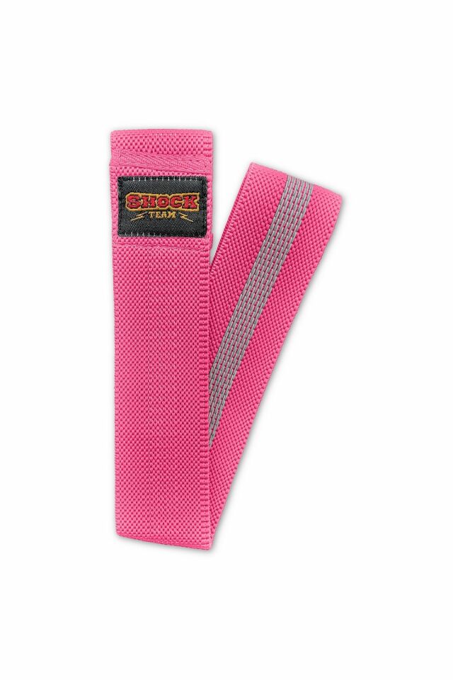 Shock Team Pilates Direnç Bandı 4 cm Orta Sert Pembe