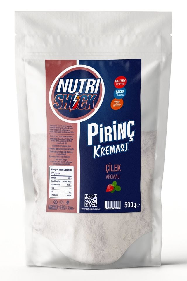 NutriShock Pirinç Kreması Çilek Aromalı 500g