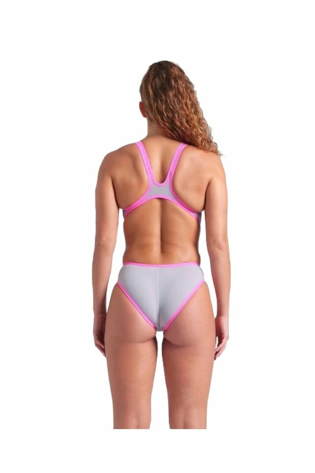 Arena W One Biglogo One Piece Bayan Yüzücü Mayo Pembe/Lila 001198592