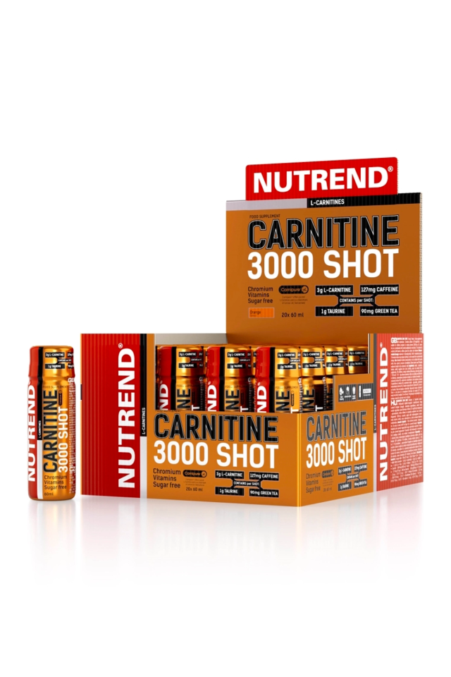 Nutrend L-Carnitine Shot Portakal 3000mg 20 Ampül 20 Servis