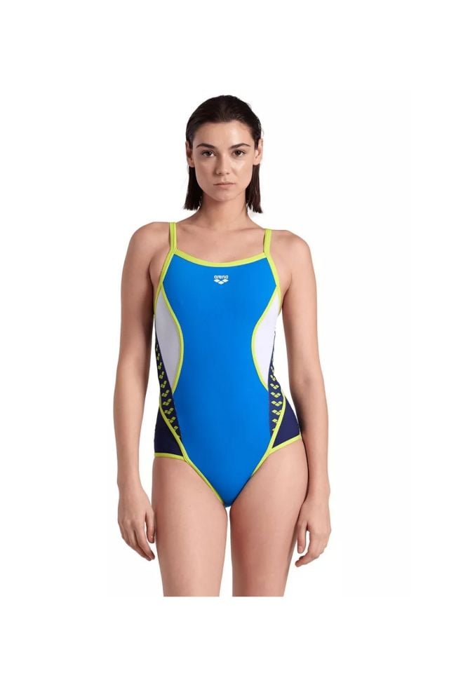 Arena Women's Icons Swimsuit Super Fly Back Bayan Yüzücü Mayo Mavi 006644871