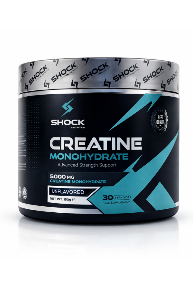 Shock Nutrition Creatine Monohydrate Aromasız 150g 30 Servis