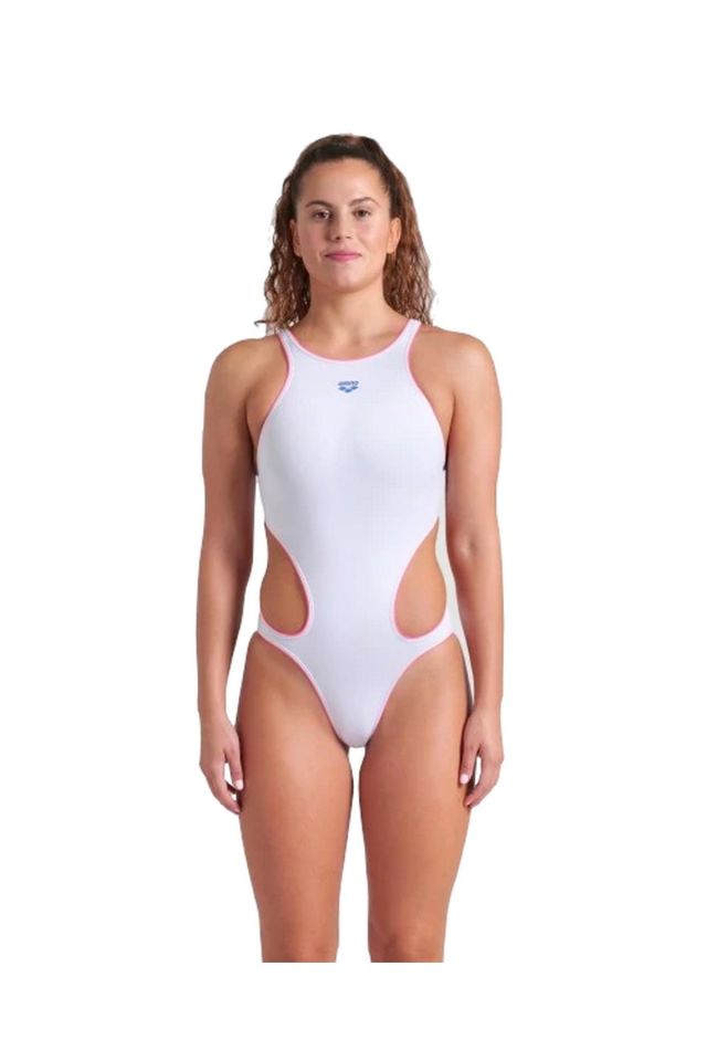 Arena Women's Arena One Next Swimsuit Bayan Yüzücü Mayo Pembe/Beyaz 007916198 32