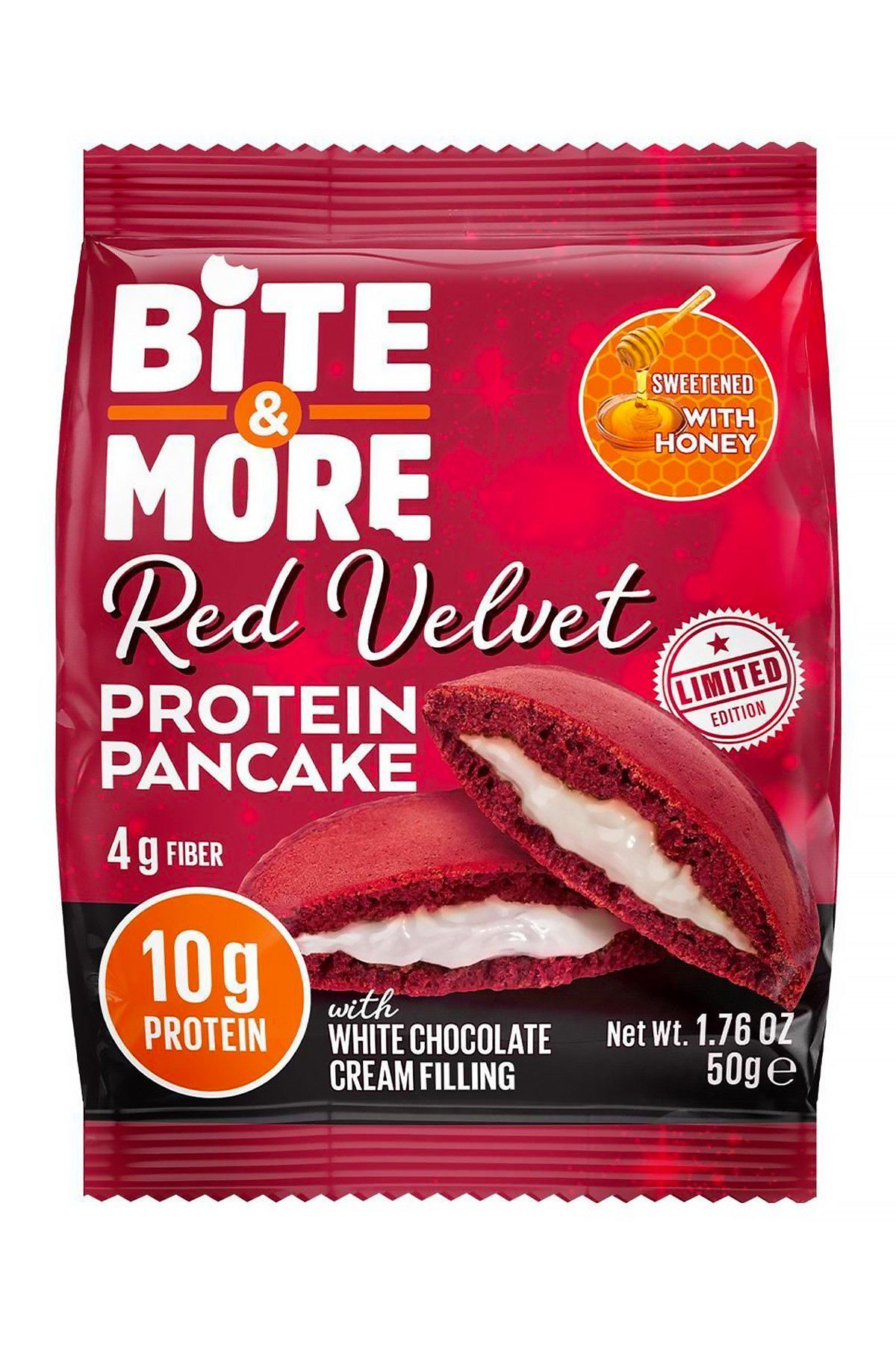 Bite & More Protein Pancake Limited Edition Red Velvet 50g x 12 Adet