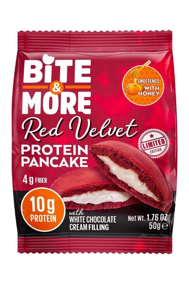 Bite & More Protein Pancake Limited Edition Red Velvet 50g x 12 Adet