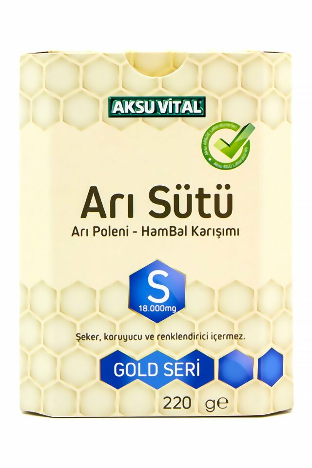 AksuVital Arı Sütü Bal Polen Karışımı (S) 18.000mg Yetişkin 235g