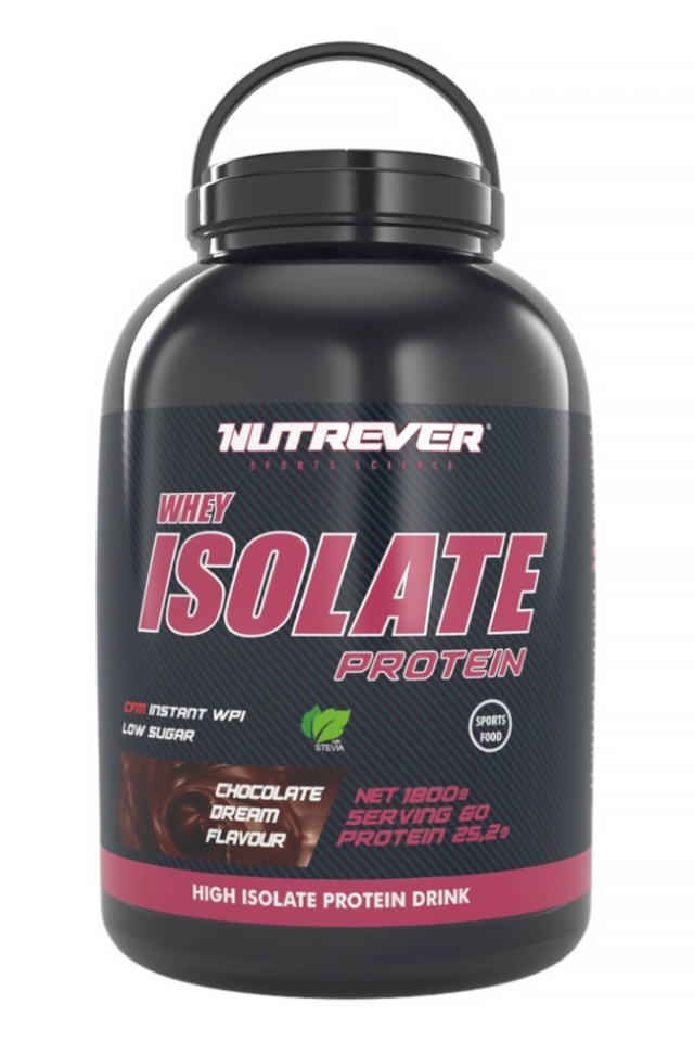 Nutrever Whey Isolate Protein Çikolata 1800g 60 Servis