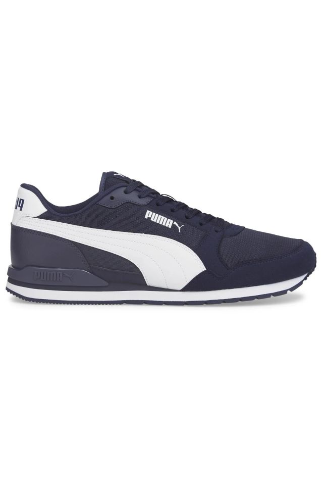 Puma ST Runner v3 Mesh Puma-White Peacoat Unisex Sneaker Ayakkabı Lacivert 38464002